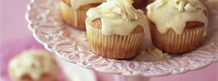 White chocolate muffins