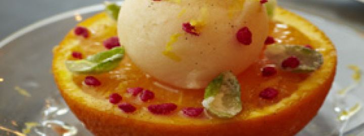 Blood orange and bucks fizz sorbet | Eggcellentrecipes.com
